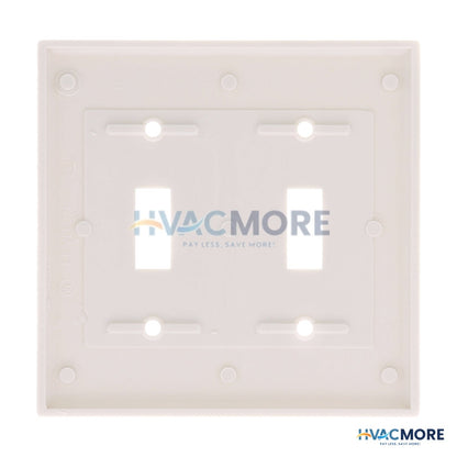 Leviton 2-GANG Electrical Wall Plate, Toggle Switch (Light Almond) 78009
