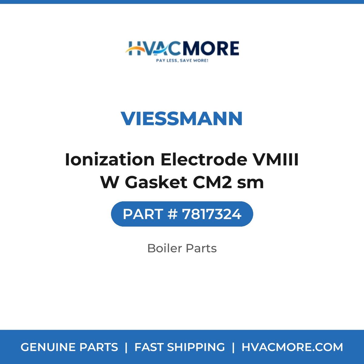 Viessmann Ionization Electrode VMIII W Gasket CM2 sm 7817324