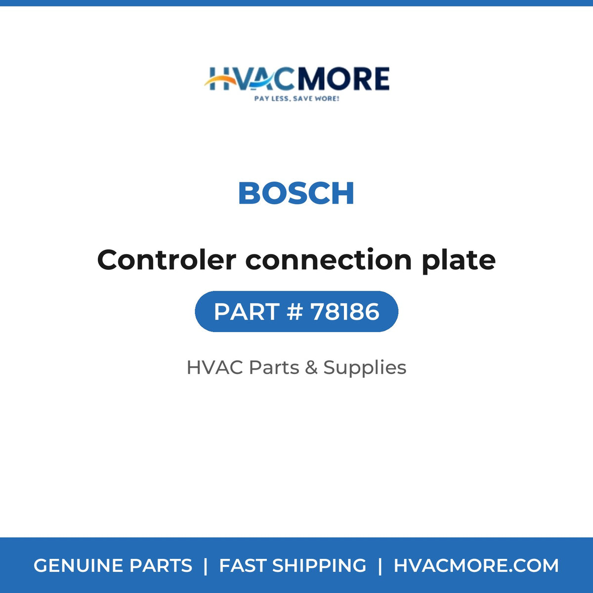 Bosch Controler connection plate 78186