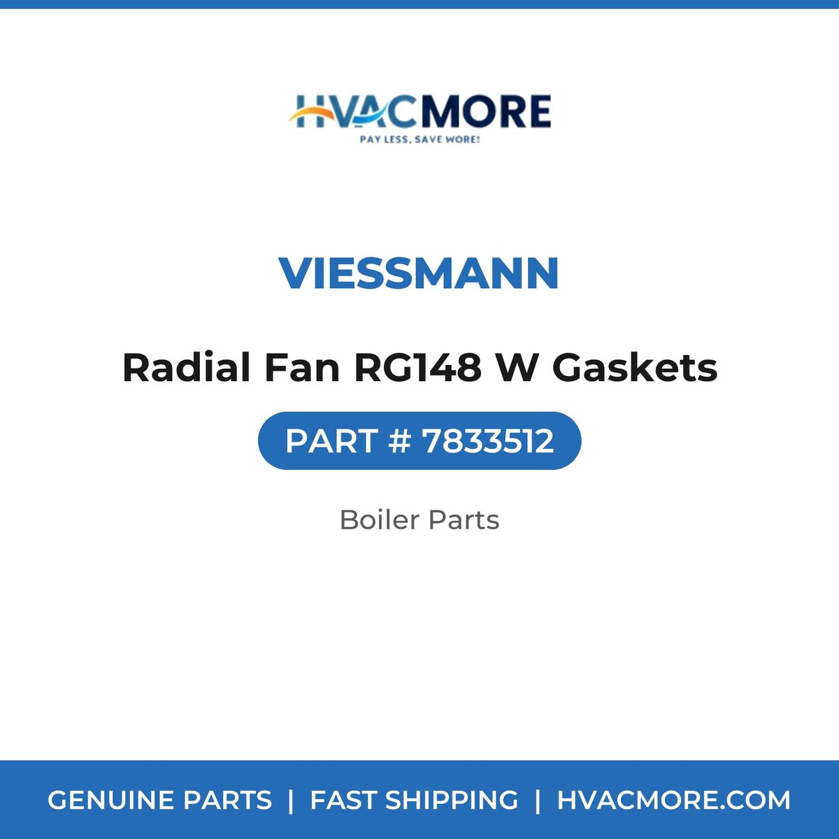 Viessmann Radial Fan RG148 W Gaskets 7833512