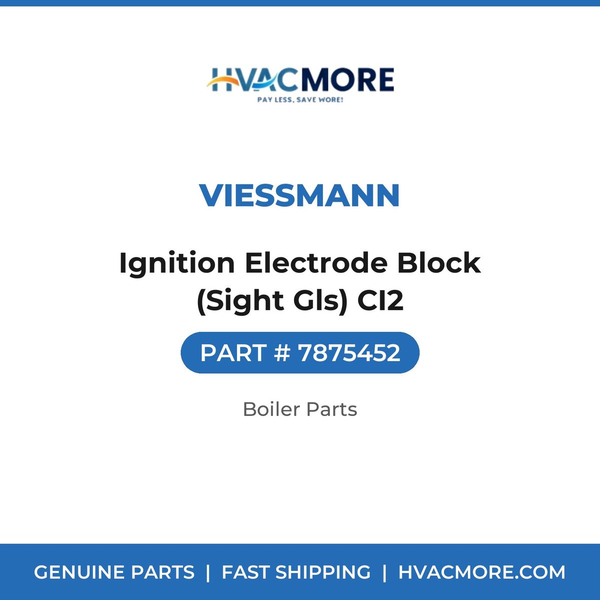 Viessmann Ignition Electrode Block (Sight Gls) CI2 7875452
