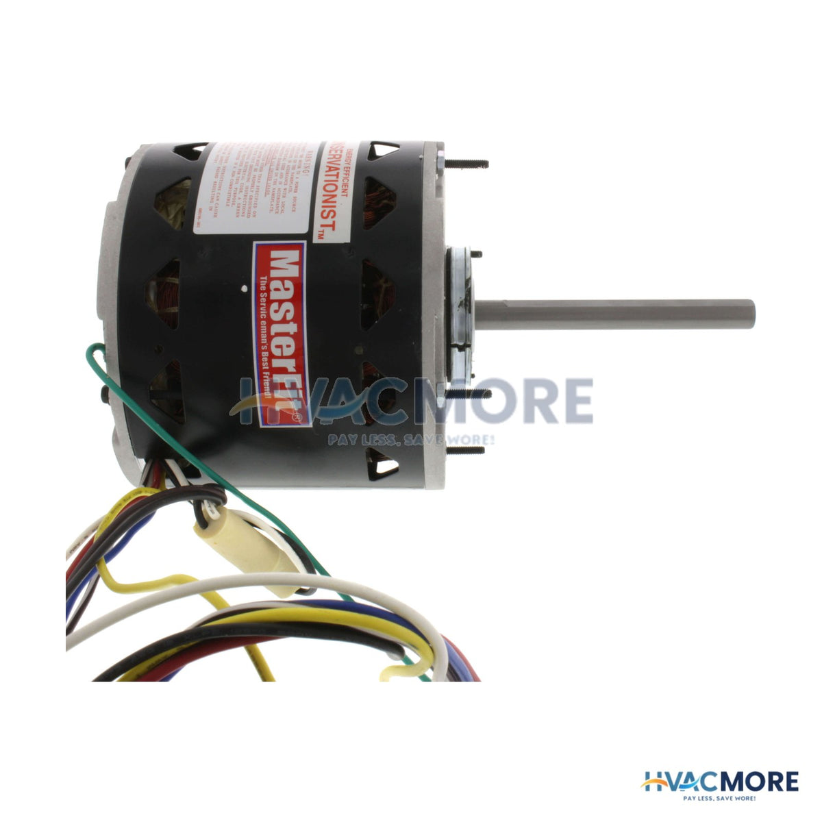 Century 5-5/8" PSC Motor, 3/4 - 1/5 HP, 1075 RPM, Reversible (277V) 7FD6001A