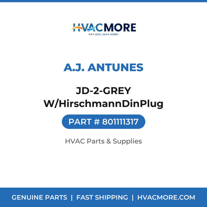 A.J. Antunes JD-2-GREY W/HirschmannDinPlug 801111317