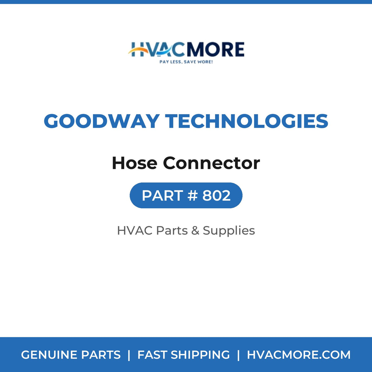 Goodway Technologies Hose Connector 802