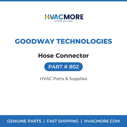 Goodway Technologies Hose Connector 802