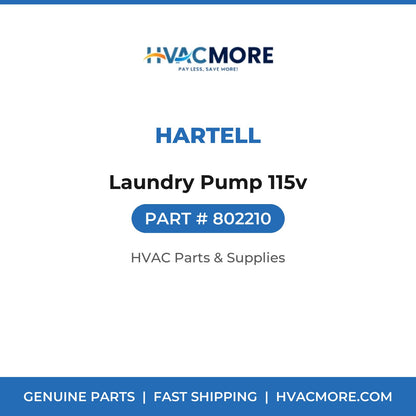 Hartell Laundry Pump 115v 802210