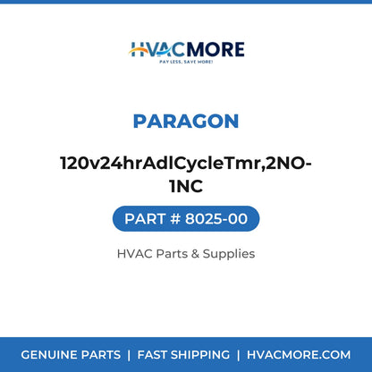 Paragon 120v24hrAdlCycleTmr,2NO-1NC 8025-00