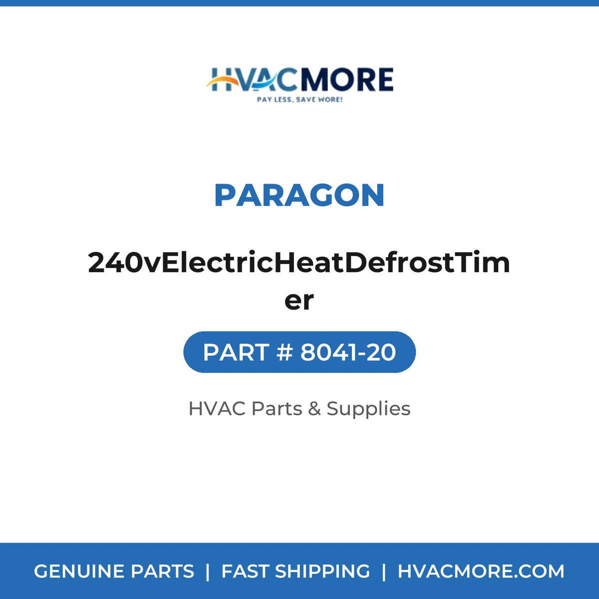 Paragon 240vElectricHeatDefrostTimer 8041-20