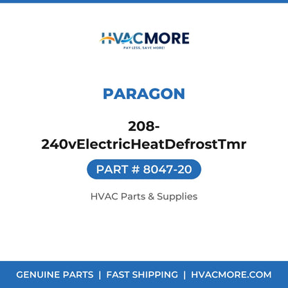 Paragon 208-240vElectricHeatDefrostTmr 8047-20