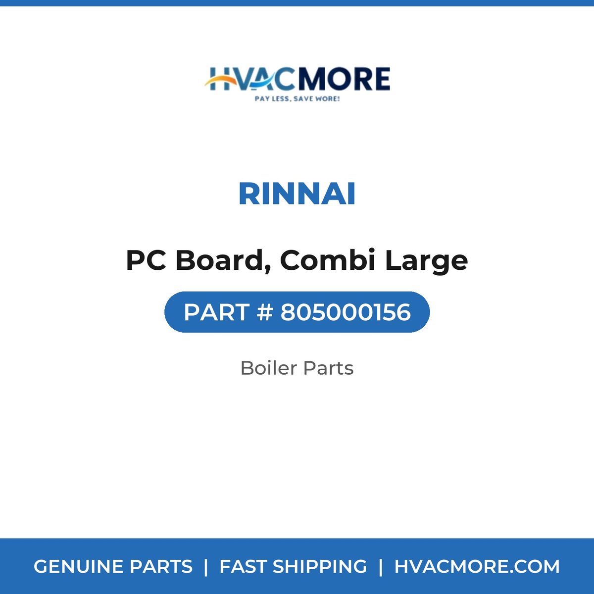Rinnai PC Board, Combi Large 805000156