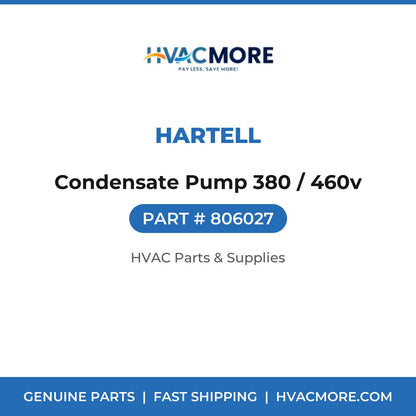 Hartell Condensate Pump 380 / 460v 806027