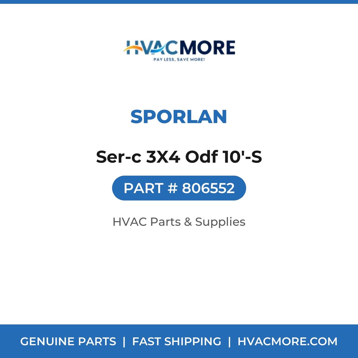Sporlan Ser-c 3X4 Odf 10'-S 806552