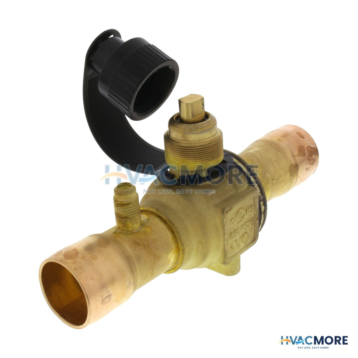 White Rodgers 1-1/8" ODF BVS Series Refrigeration Ball Valve W/ Access Valve (R-410A) 806759