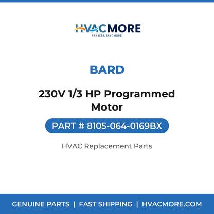 Bard 230V 1/3 HP Programmed Motor 8105-064-0169BX