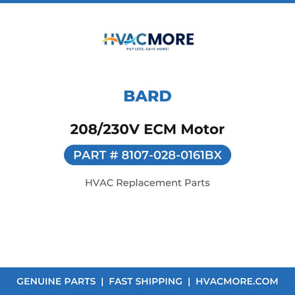 Bard 208/230V ECM Motor 8107-028-0161BX