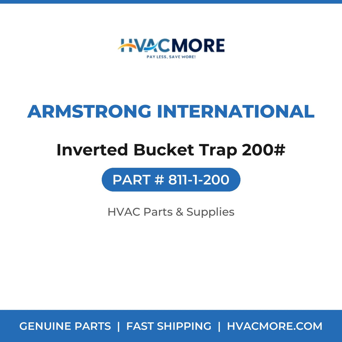 Armstrong International Inverted Bucket Trap 200# 811-1-200