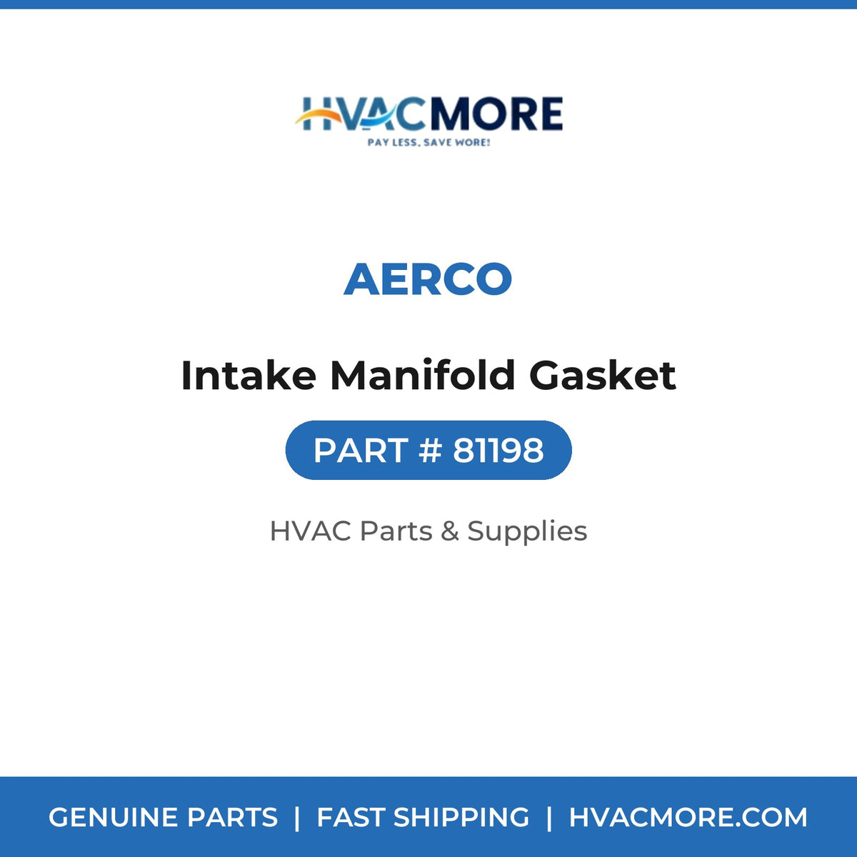 AERCO Intake Manifold Gasket 81198