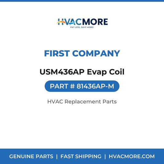 First Company USM436AP Evap Coil 81436AP-M