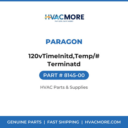 Paragon 120vTimeInitd,Temp/# Terminatd 8145-00