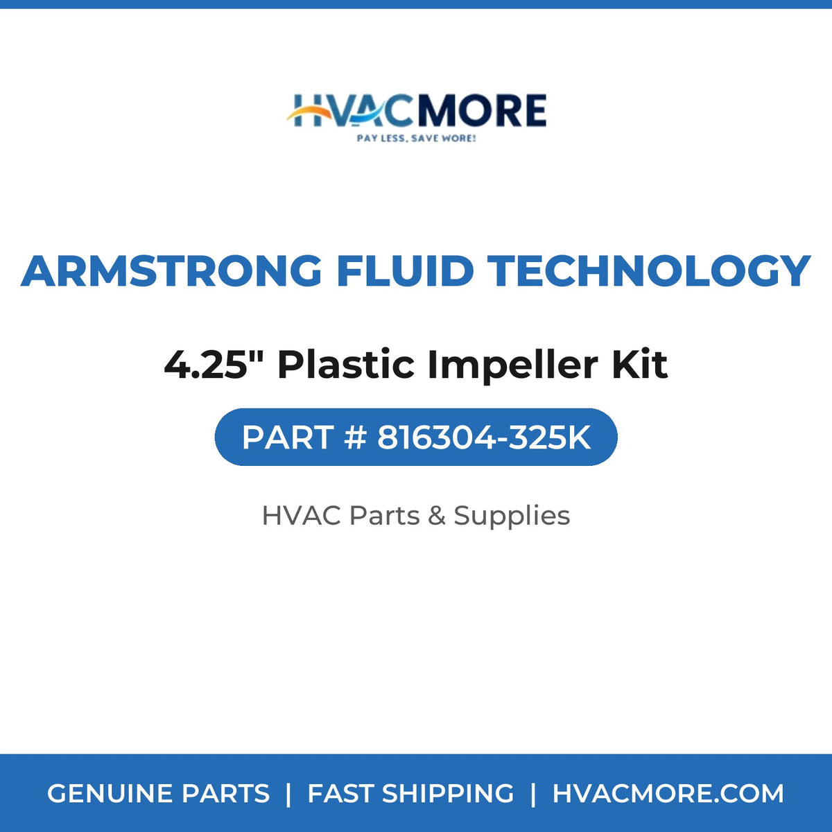 Armstrong Fluid Technology 4.25" Plastic Impeller Kit 816304-325K