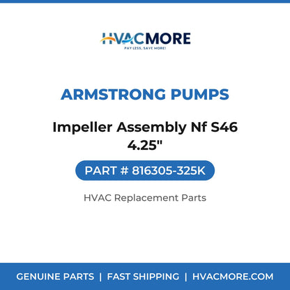 Armstrong Pumps Impeller Assembly Nf S46 4.25" 816305-325K