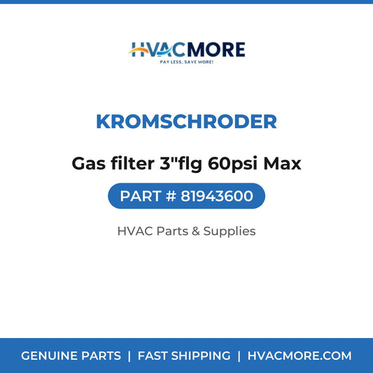 Kromschroder Gas filter 3"flg 60psi Max 81943600