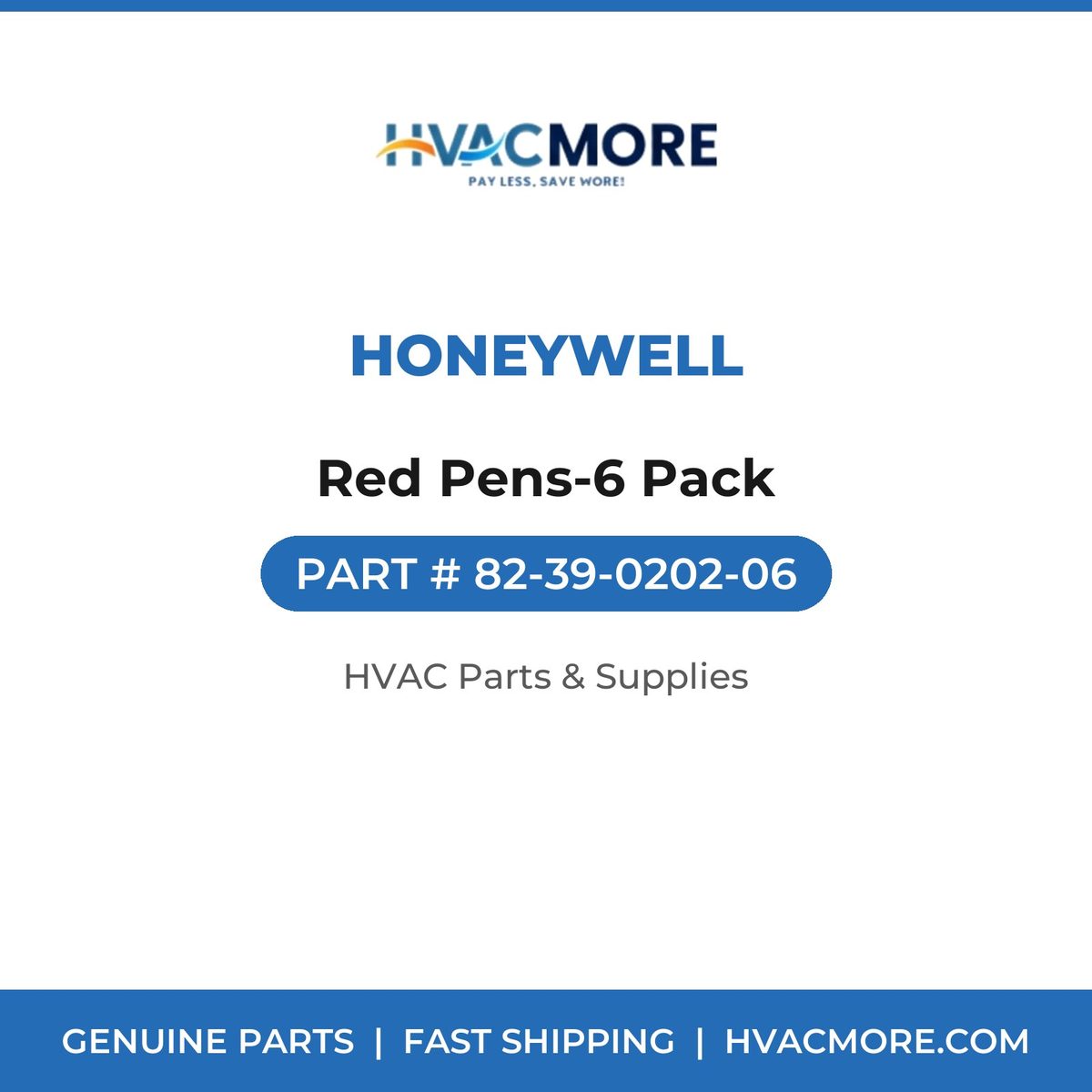 Honeywell Red Pens-6 Pack 82-39-0202-06
