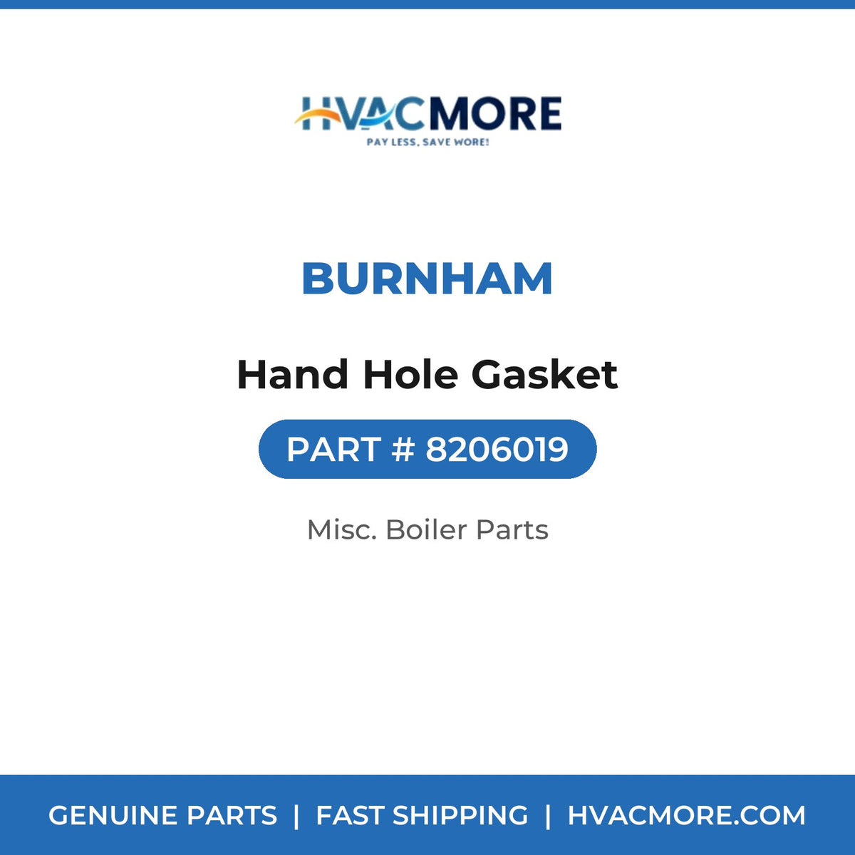 Burnham Hand Hole Gasket 8206019