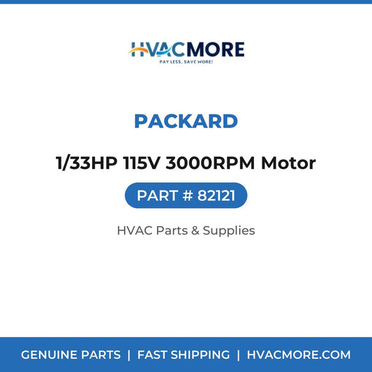 Packard 1/33HP 115V 3000RPM Motor 82121