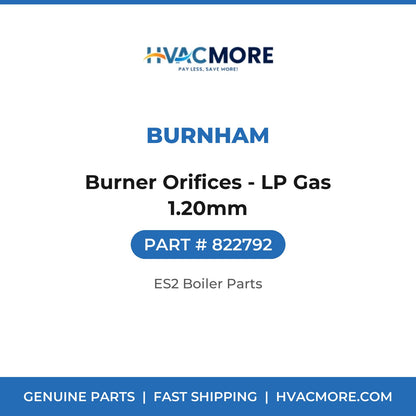 Burnham Burner Orifices - LP Gas 1.20mm 822792