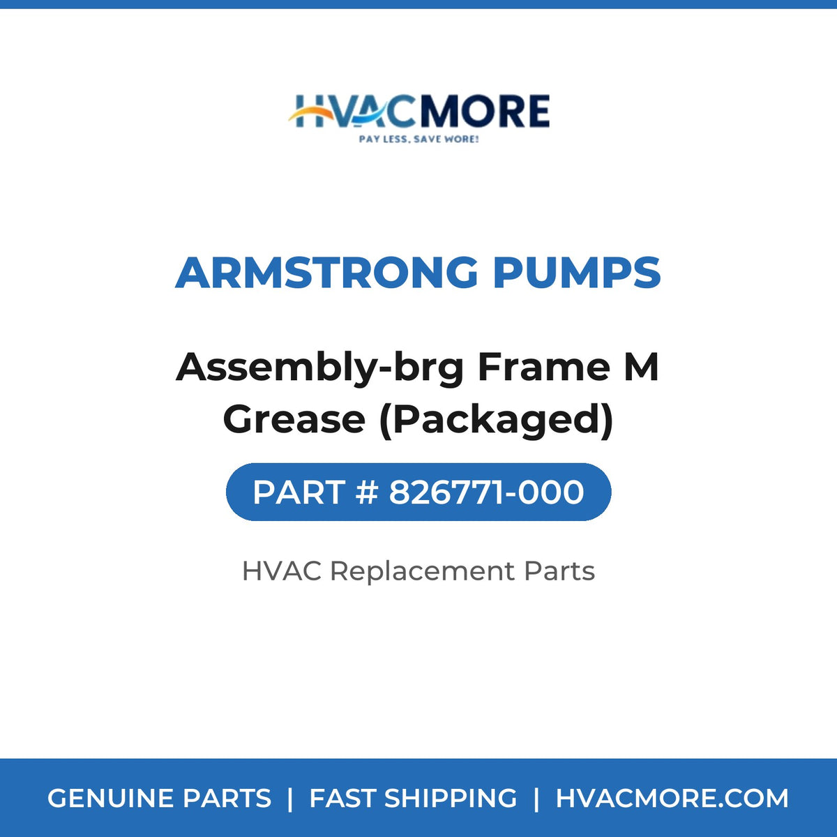 Armstrong Pumps Assembly-brg Frame M Grease (Packaged) 826771-000