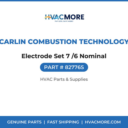 Carlin Combustion Technology Electrode Set 7 /6 Nominal 82776S