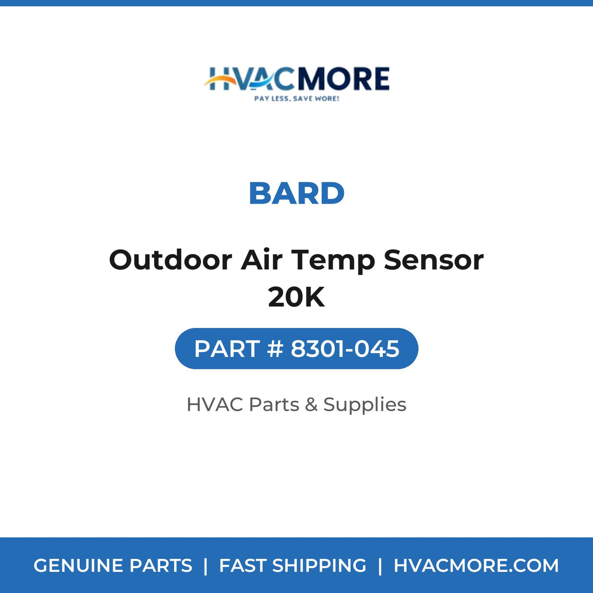 Bard Outdoor Air Temp Sensor 20K 8301-045