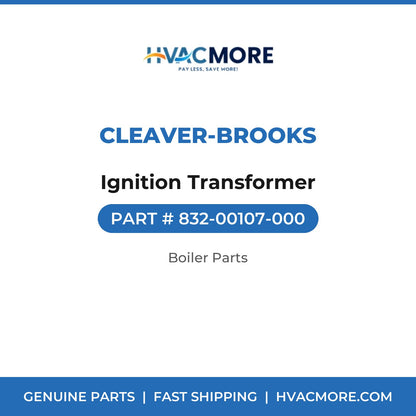 Cleaver-Brooks Ignition Transformer 832-00107-000