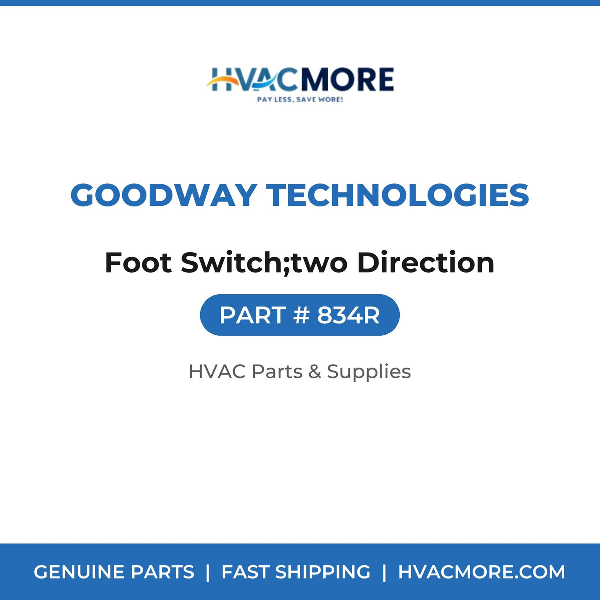 Goodway Technologies Foot Switch;two Direction 834R