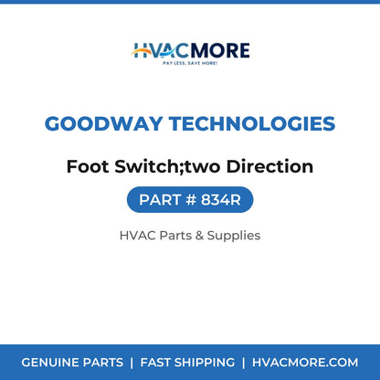 Goodway Technologies Foot Switch;two Direction 834R