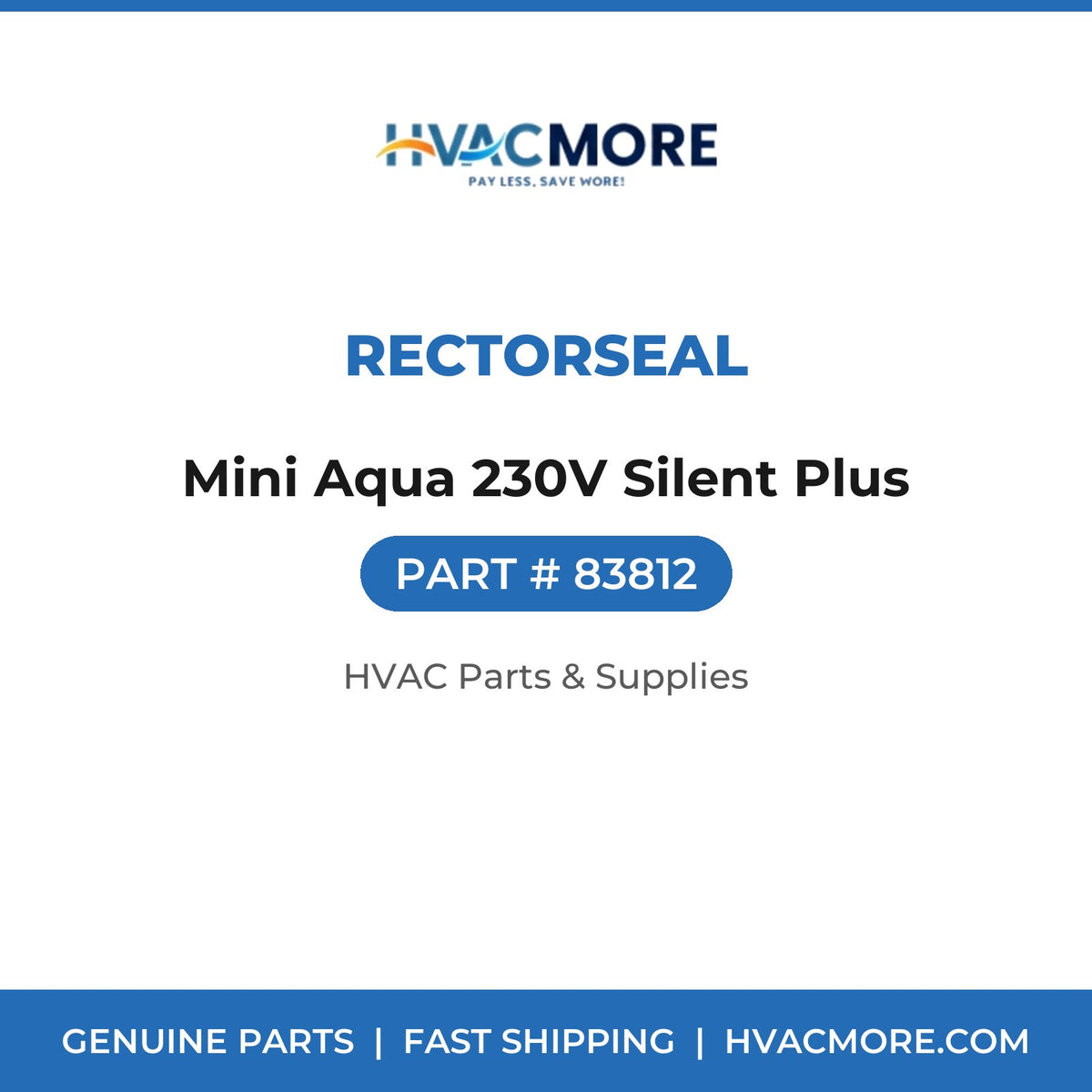 Rectorseal Mini Aqua 230V Silent Plus 83812