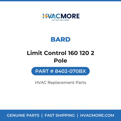 Bard Limit Control 160 120 2 Pole 8402-070BX