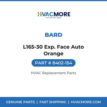 Bard L165-30 Exp. Face Auto Orange 8402-154