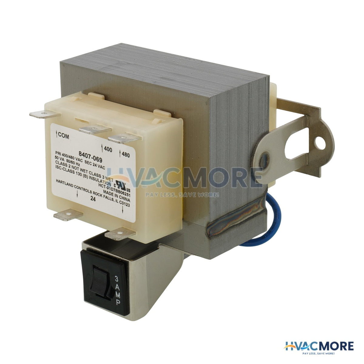 Bard 480V PRI 24V Sec 50VA Transformer 8407-069BX