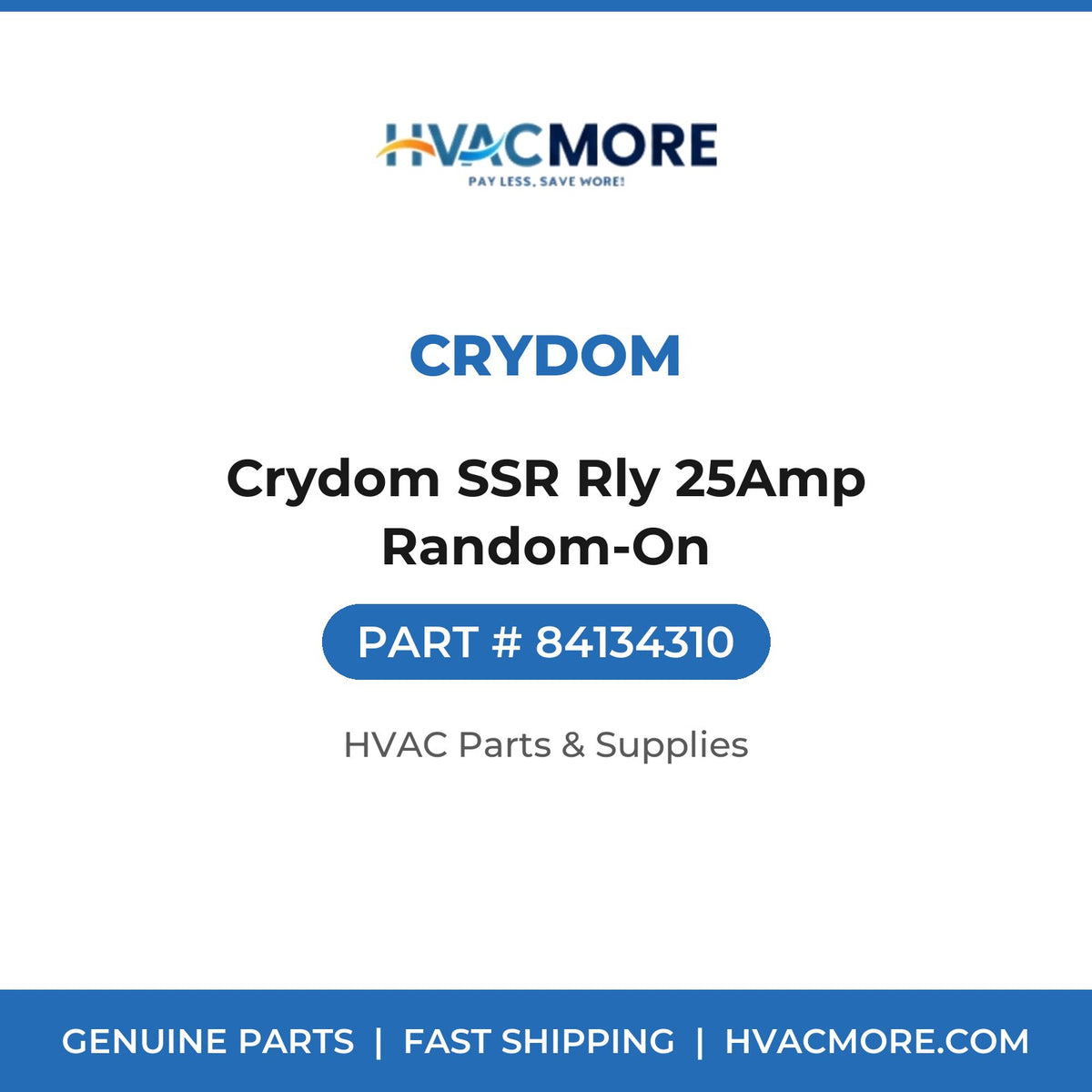 Crydom Crydom SSR Rly 25Amp Random-On 84134310