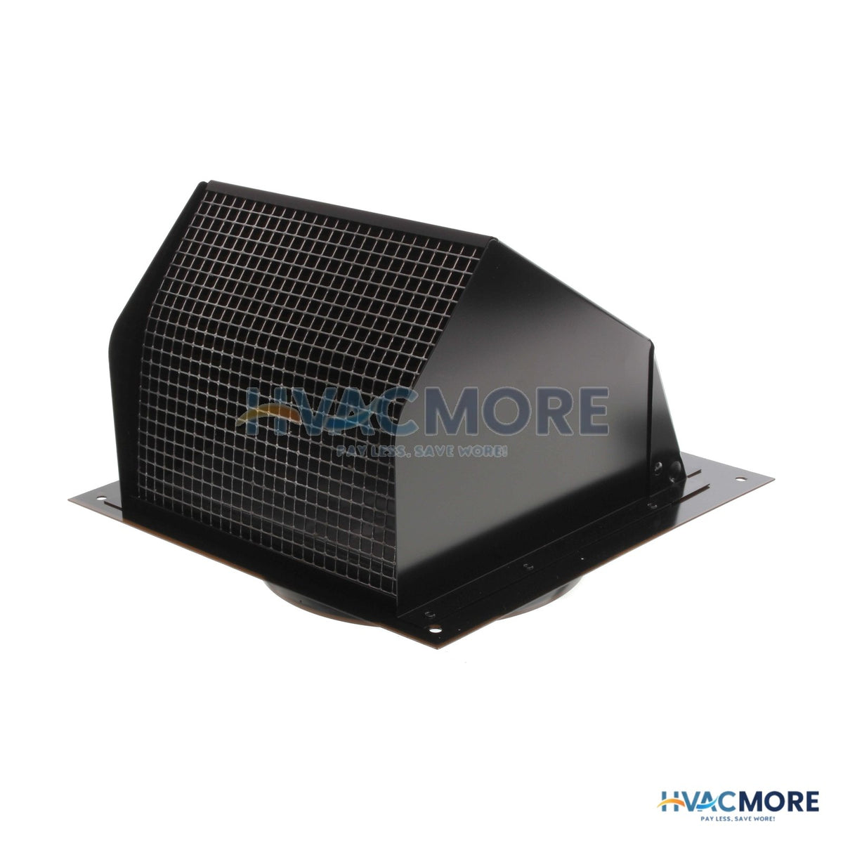 Broan 6" Round Duct Black Wall Cap W/ Damper 843BL