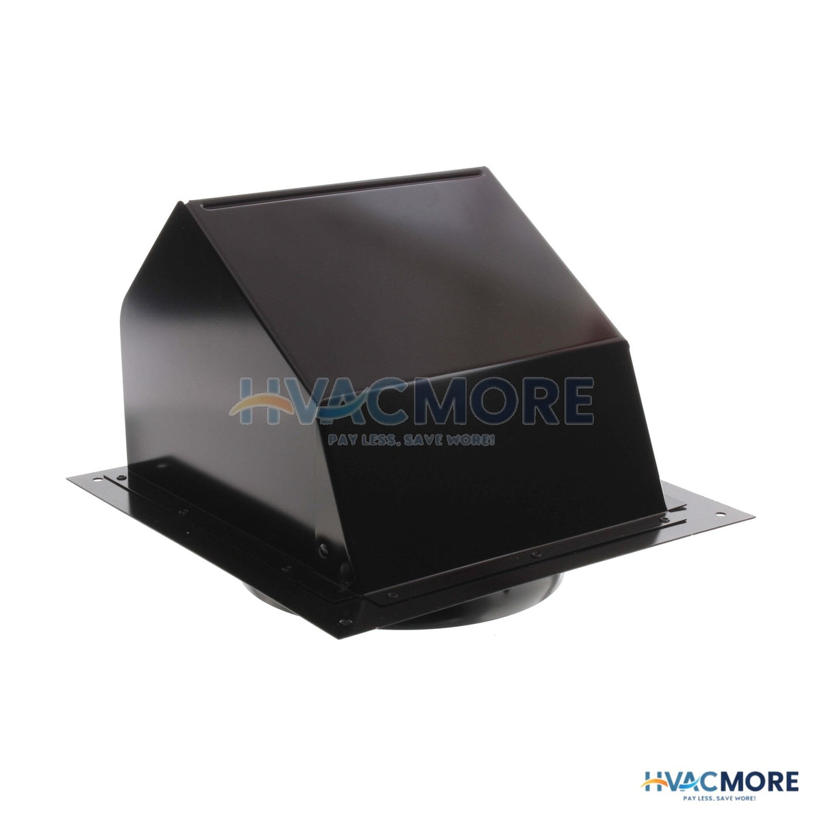 Broan 6" Round Duct Black Wall Cap W/ Damper 843BL