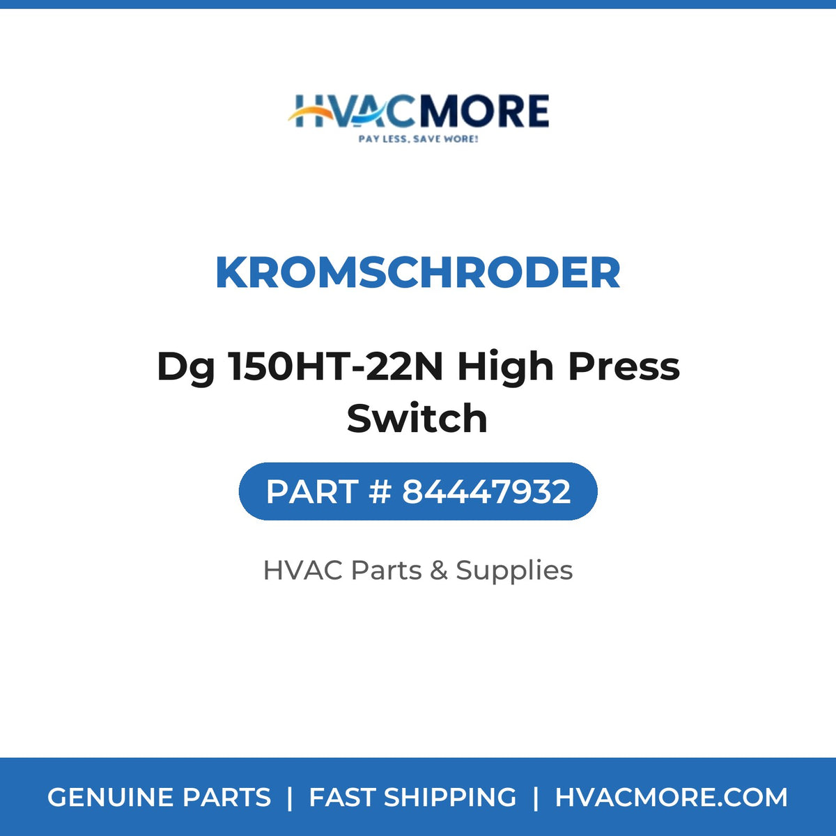 Kromschroder Dg 150HT-22N High Press Switch 84447932