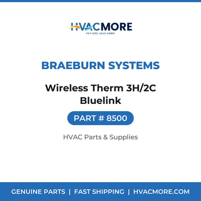 Braeburn Systems Wireless Therm 3H/2C Bluelink 8500