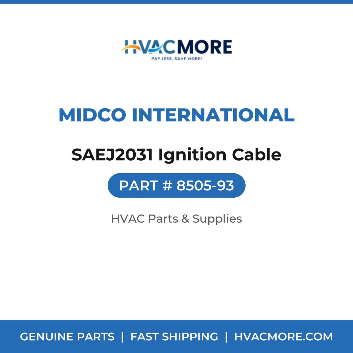 Midco International SAEJ2031 Ignition Cable 8505-93