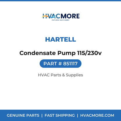 Hartell Condensate Pump 115/230v 851117