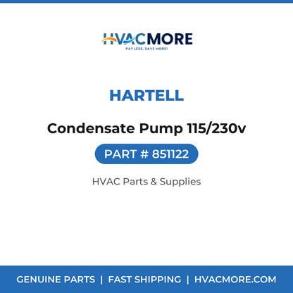 Hartell Condensate Pump 115/230v 851122