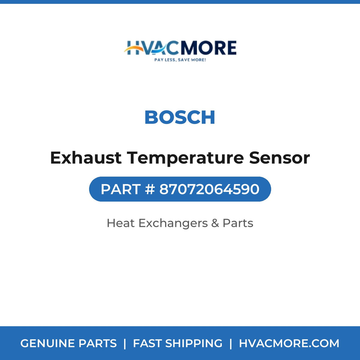 Bosch Exhaust Temperature Sensor 87072064590