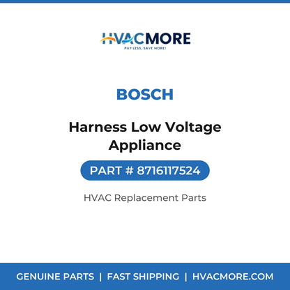 Bosch Harness Low Voltage Appliance 8716117524